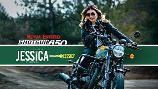 Jessica and #RoyalEnfield #Shotgun650
