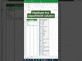 filter formula in Excel #reels #excel #excel #xlookup #lifeisbutadream #youtubeshorts