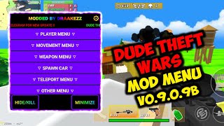 DUDE THEFT WARS MOD MENU v0.9.0.9B UPDATE NEW VERSION