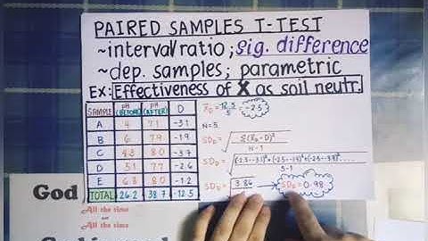 STATISTICS AND RESEARCH: Paired Samples T-test (Dependent Samples or Matched Pairs T-test)