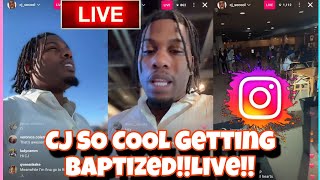 CJ SO COOL Getting Baptized‼️IG Live‼️