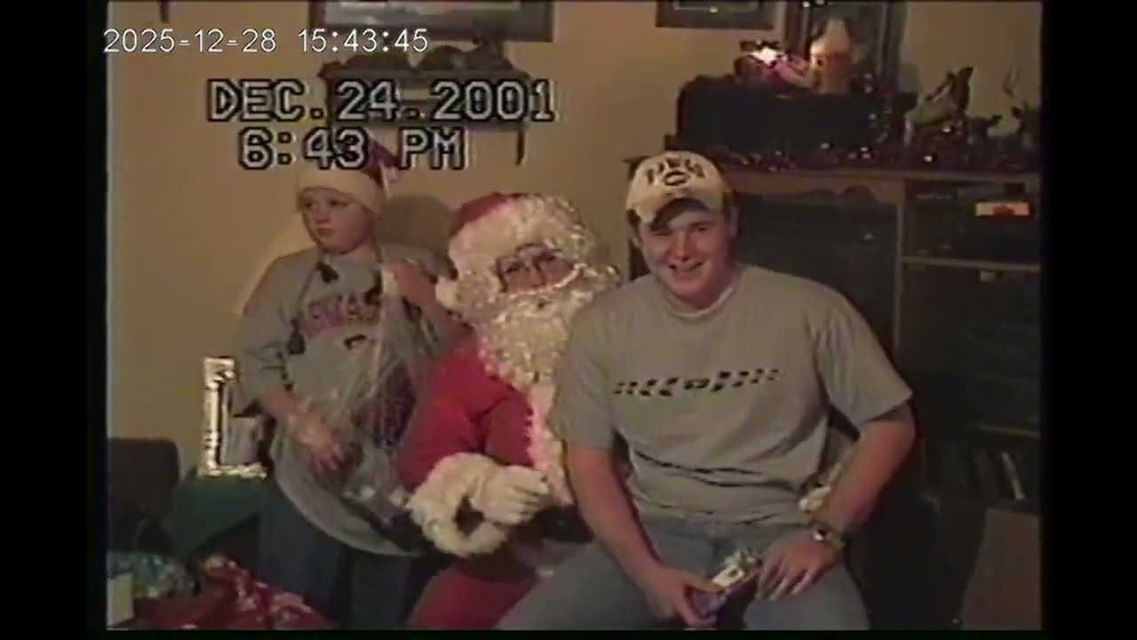 OUR LIFE! Christmas Eve 2001. Here comes Santa!