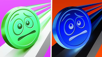 Coin Rush vs Reverse Speed Run   Walkthrough ,iOS Android Colour Ball  Run  New Update