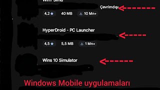 Windows Mobile oyunlar