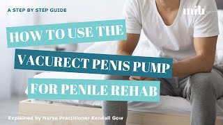 How to Use the Vacurect Penis Pump for Penile Rehab | Step-by-Step Guide