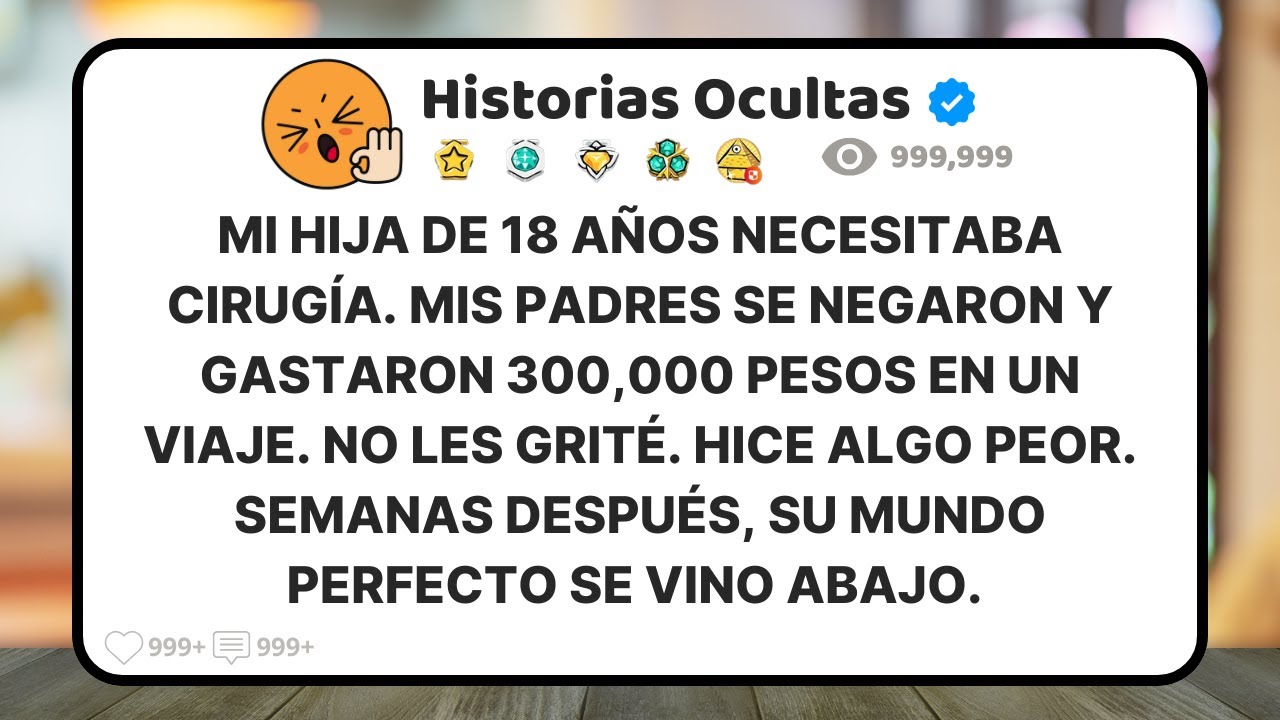 Mi Hija Necesitaba Cirugía Urgente. Mis Padres Se Negaron Y Prefirieron Unas Vacaciones De Lujo