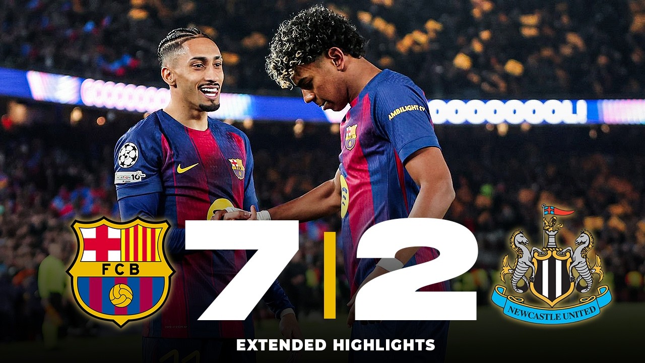 Barcelona vs Newcastle - 7-2 | HIGHLIGHTS
