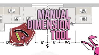 CA SHORTS- Manual Dimension Tool Tips in Chief Architect