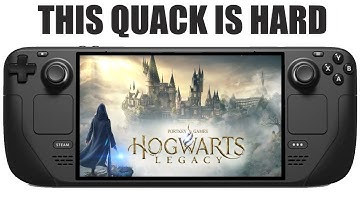 Can I install Hogwarts Legacy on Steam Deck? #steamdeck #hogwartslegacy #quack