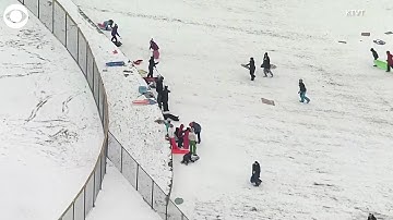WEB EXTRA: People In Texas Go Sledding