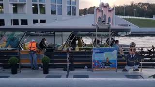 Прогулка на теплоходе по Свислочи детский парк Горького, Минск.