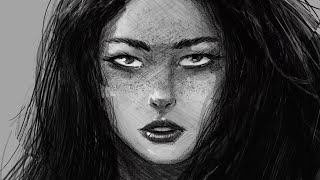 PORTRAIT ART DIGITAL || PROCREATE DRAWING TIMELAPSE || Speed Art Drawing Digital #ipaddrawingdigital
