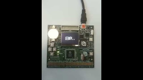 BeRTOS bouncing logo on Luminary Micro