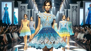 Fashion Show Series Season 1 Episode 1  Crochet Short Dresses (AI Generated)