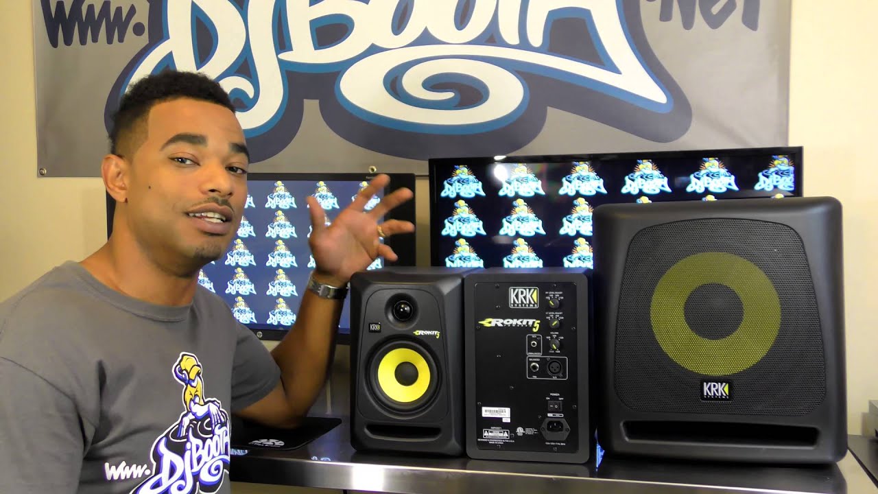 KRK 5 Monitor & Subwoofer Review - YouTube