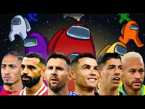 كريستيانو وميسي يلعبون امونج اس مع صلاح ورفينيا وسواريز