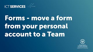 Forms - move a form to a Team