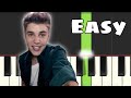 Beauty And A Beat - Justin Bieber | Easy Piano Tutorial