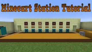 Minecraft 1.14.3+ - Compact Minecart Station Tutorial \& Redstone Discussion