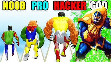 NOOB vs PRO vs HACKER vs GOD in Mutant Fighter (Part #2)