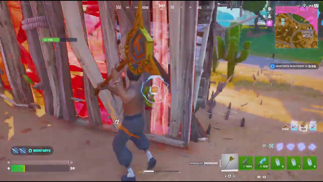 Er hat Aimbot oder so er cheatet.