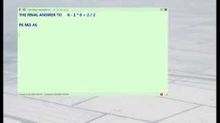 6-1* 0+2/2 = CORRECT ANSWER EXPLAINED