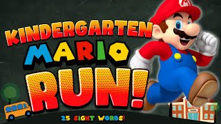 Kindergarten Mario Run | Back to School Brain Break | Kinder Sight Words | Just Dance | Go Noodle