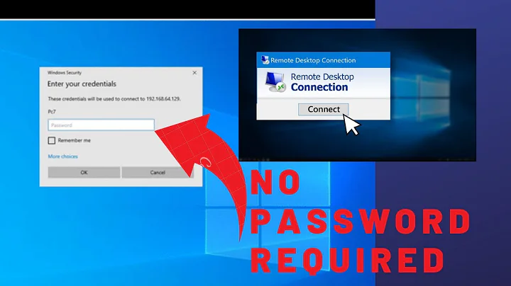 How To Connect Remote Desktop without Password | Windows 10 Allow Remote Desktop Without Password