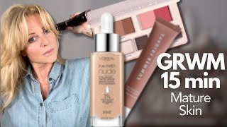 My Quick & Easy Natural Makeup Routine for Mature Skin #over50