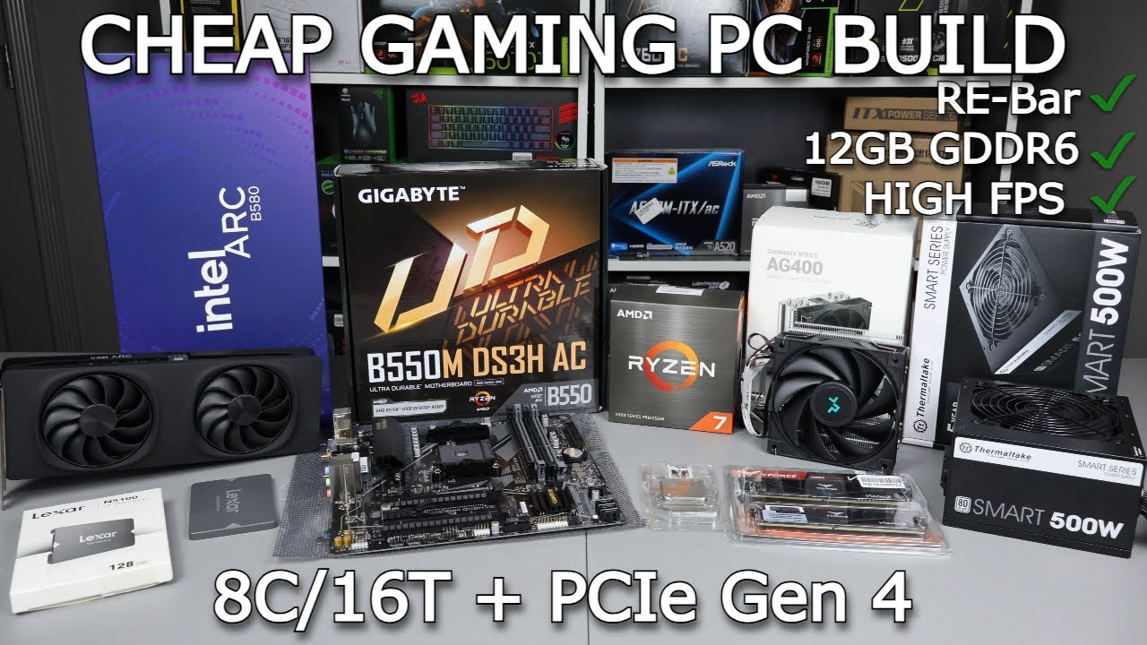 Cheapest way to Build an 8 Core Gaming PC in 2025 | 5700X + B580