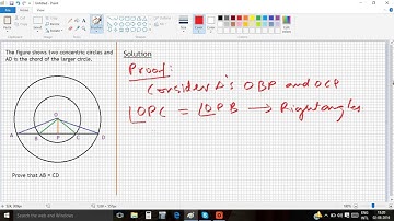 Solving a Concentric Circle Chord problem