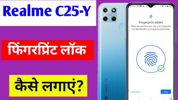 Realme C25-Y me fingerprint lock setting | Realme C25-Y mobile me fingerprint lock kaise lagaye