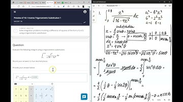 Homework 10.1 Inverse Trigonometric Substitution 1
