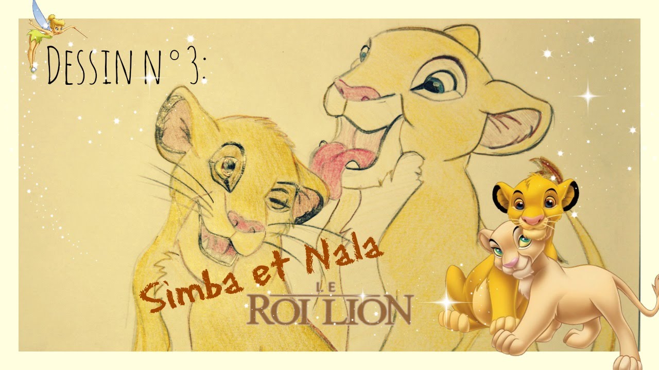 Dessin N 3 Speed Drawing Disney Simba Et Nala Le Roi Lion Youtube