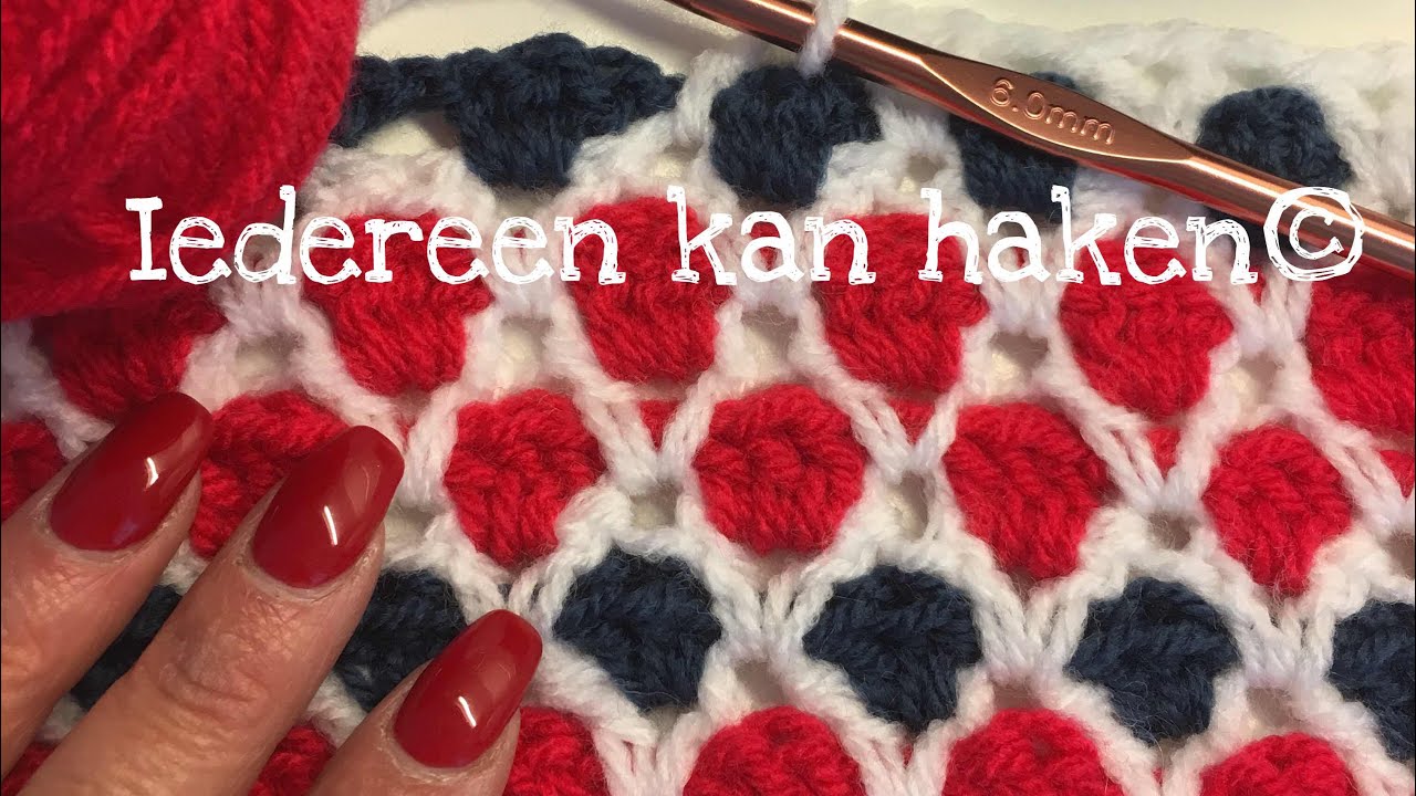 ♥️#Iedereenkanhaken #Marrocan #stitch #nederlands #tutorial #haken#EASY ...