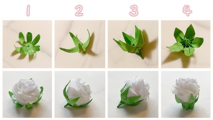 How To Make Miniature Paper Flower Bouquet / Paper Flower / Góc