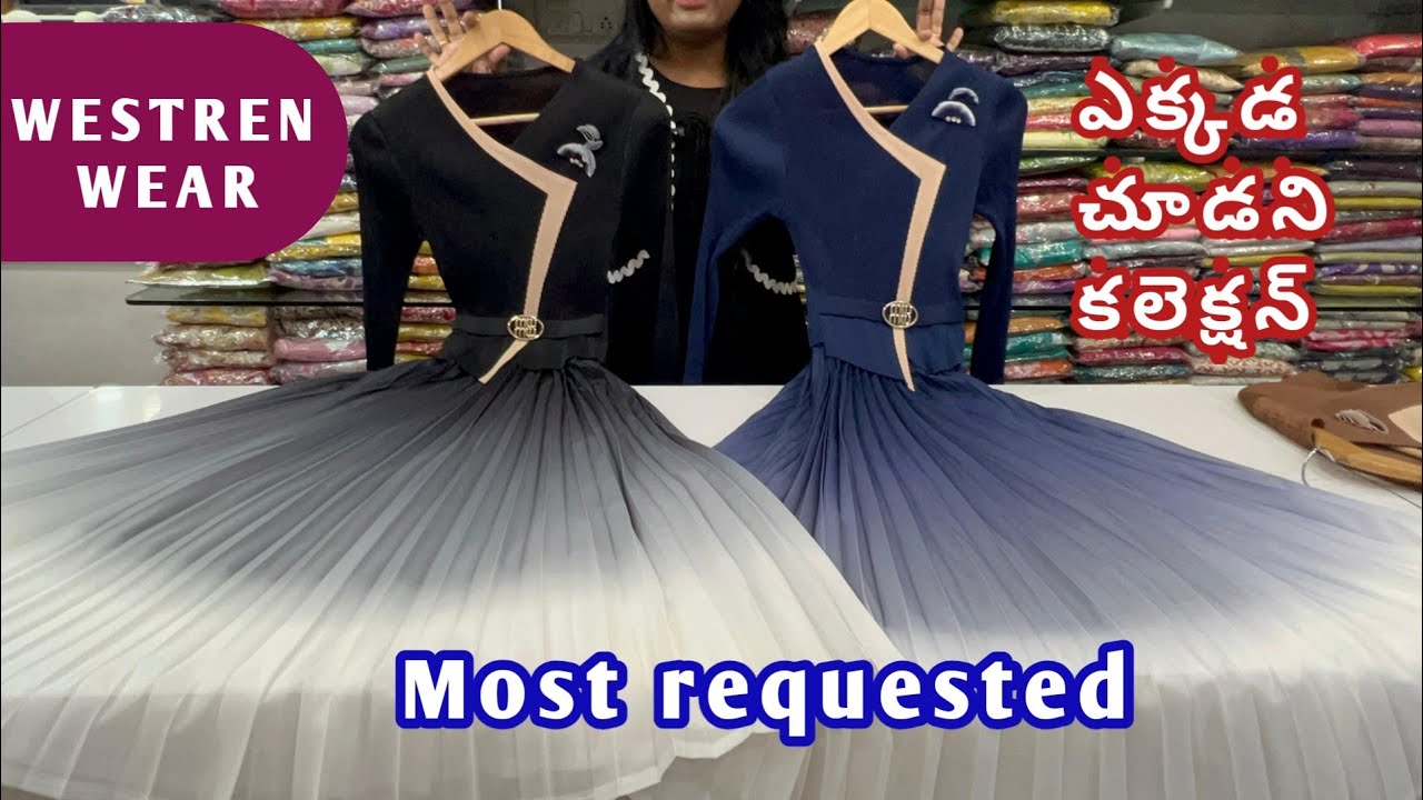 Most requested Korean western wear frocks unique collection