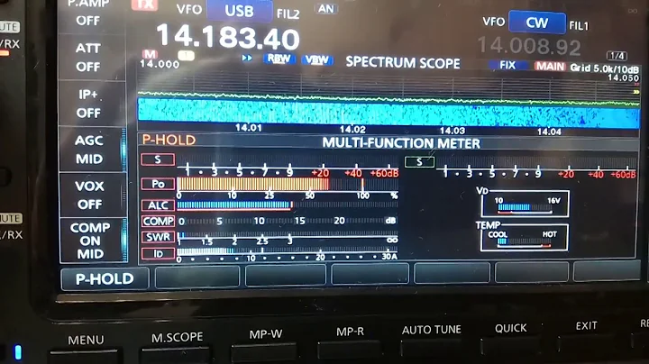 Icom ic-7610 ssb power test