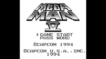 Mega Man V (GB) - Intro + title screen