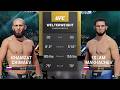 Khamzat Chimaev vs Islam Makhachev Full Fight - UFC 6 Fight Night