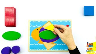 Kids play this interactive puzzle game and learn shapes and colors! Educational Videos & Activities screenshot 3