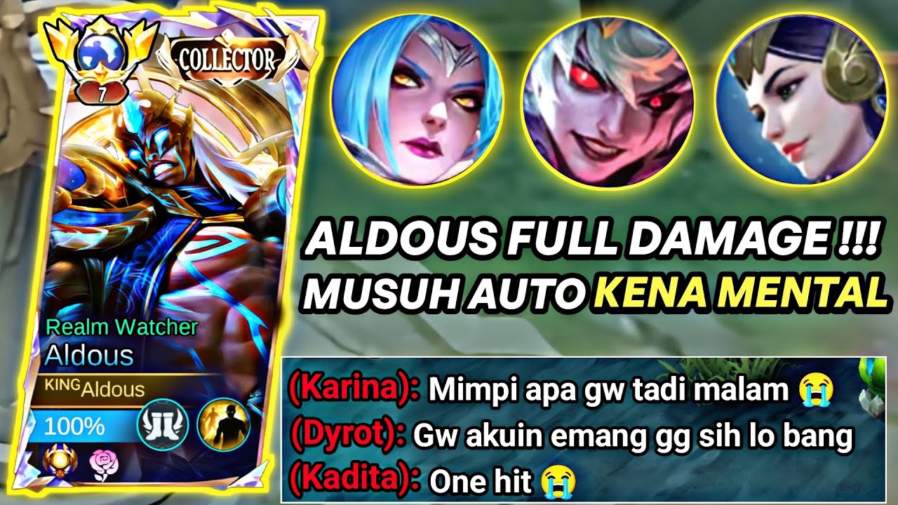 ALDOUS GW NGAMUK BANTAI MUSUH SAMPAI PANEN COKLAT !!! -MLBB