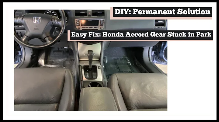 DIY: Honda Accord Gear Stuck In Park Quick Fix (Part 2) | Permanent Fix