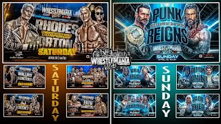 WWE WrestleMania 42 Saturday and Sunday Official and Full Matchcard 