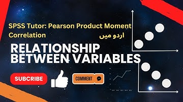 SPSS tutor  correlation between variables. Interpretation of values