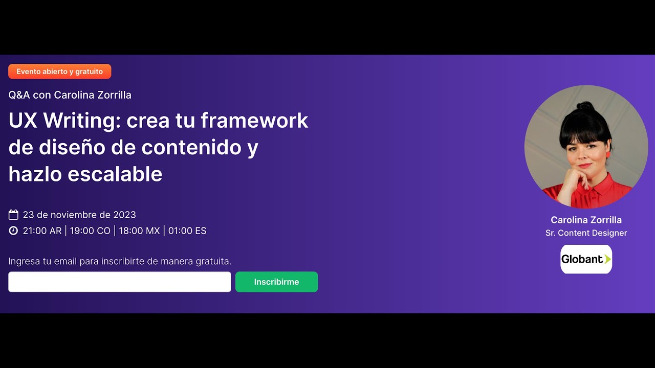 Edison Q&A con Carolina Zorrilla UX Writing crea tu framework de