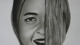 رسم بورتريه فحم _ سهل