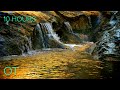 Relaxing Rocky Waterfall | Flowing Water & Nature Sounds for Relaxation | Sleeping | Studying