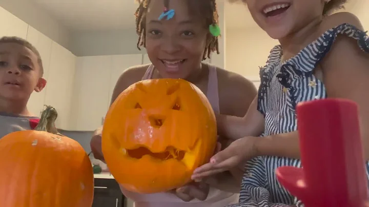 WE CARVED PUMPKINS FOR THE FIRST TIME EVER!!!!