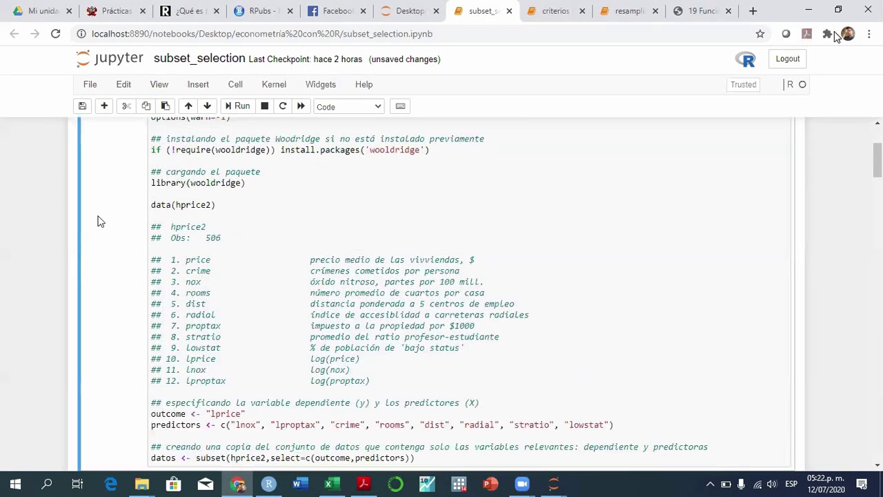 Econometrics with R Studio | Sesión 3 - YouTube